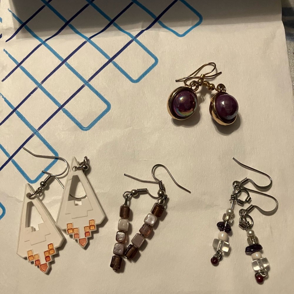 23 Assorted Pairs of Earrings.  LARGE Earring Lot